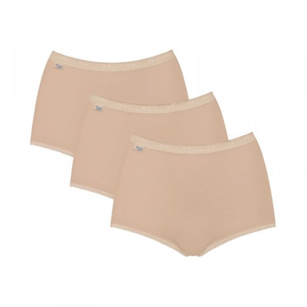 Sloggi Figi Basic Maxi 3-pak beżowe
