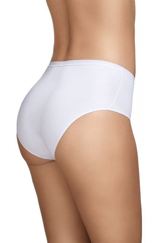 Selene 401 BRAGA Dwupak bawełnianych fig z wysokim stanem, blanco-białe