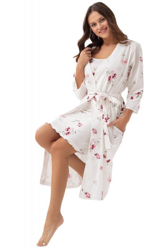 Szlafrok Luna 376 3/4 M-2XL W25 damski
