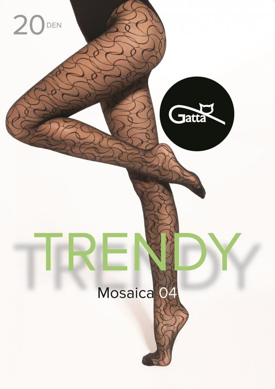 Rajstopy Gatta Trendy Mosaica wz.04 20 den 5-XL