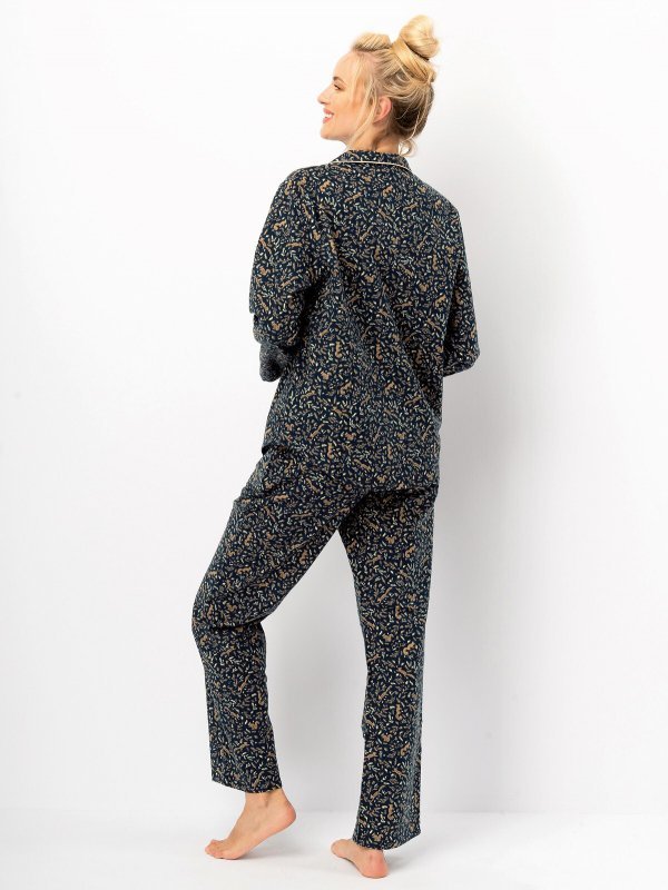 Piżama Key LNS 706 B25 dl/r S-XL rozpinana damska