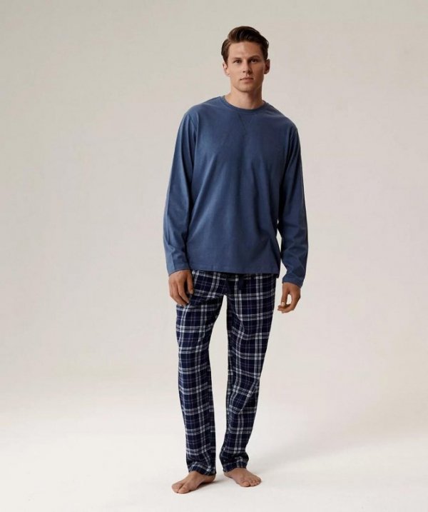 Piżama Atlantic NMP-393 dł/r S-2XL męska