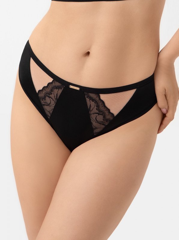 Stringi Gorsenia S003 Joy Czarny S-2XL