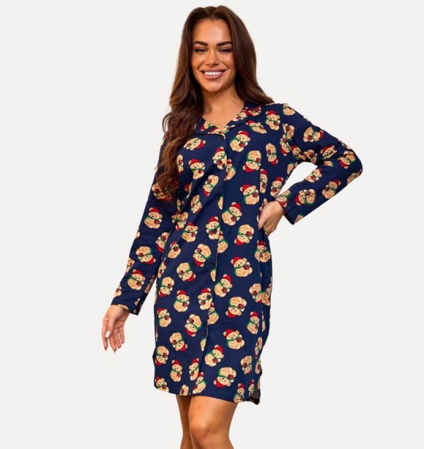 Koszula Cornette 104/474 Teddy 7 dł/r 3XL-5XL damska rozpinana