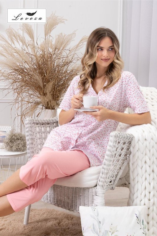 Piżama Leveza 1722 Odetta kr/r M-2XL