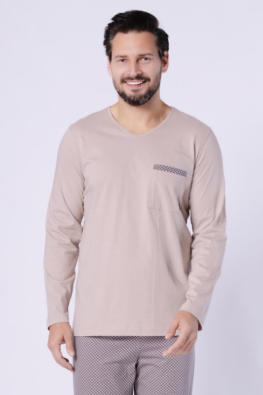 Piżama Hotberg 1752 Mikołaj dł/r M-2XL
