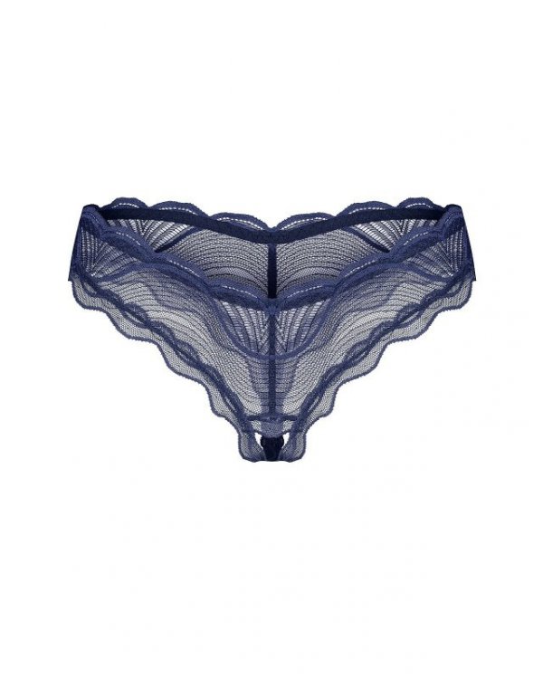 Figi Obsessive Nightly Blue Crotchless Thong XS-2XL