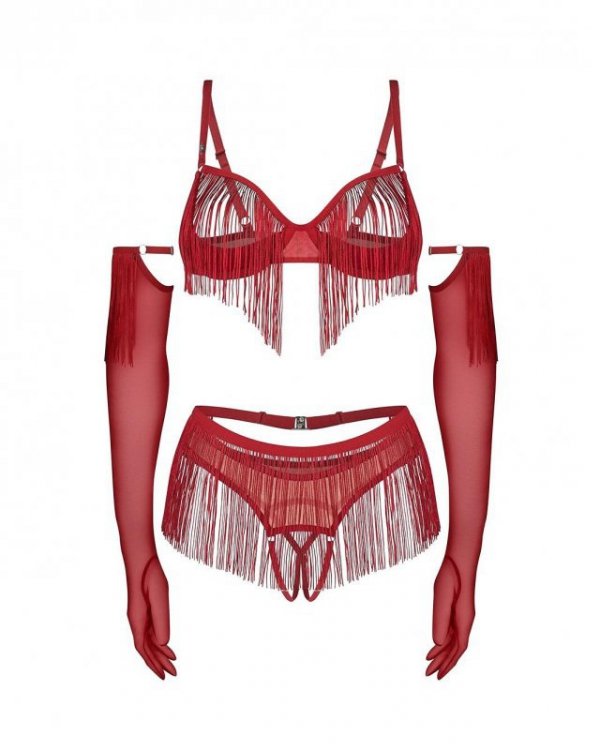 Komplet Obsessive Rossay S-3XL