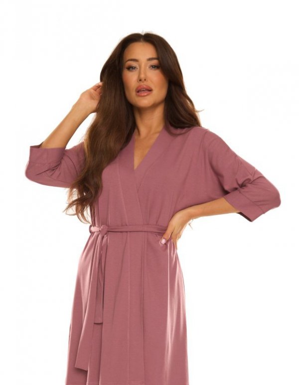 Szlafrok De Lafense 892 Visa długi 3XL-4XL damski