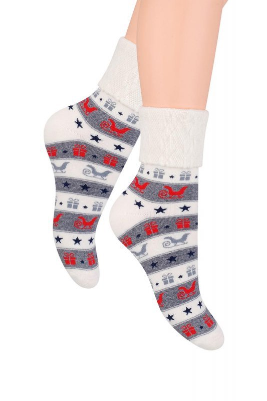 Skarpety Steven art.030 Świąteczne 35-40