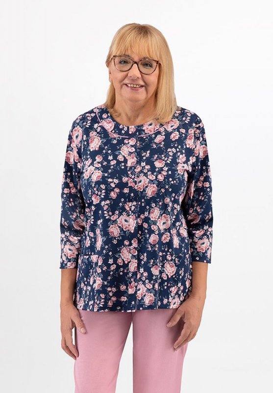 Piżama Martel Maria II 201 3/4 3XL-4XL damska rozpinana