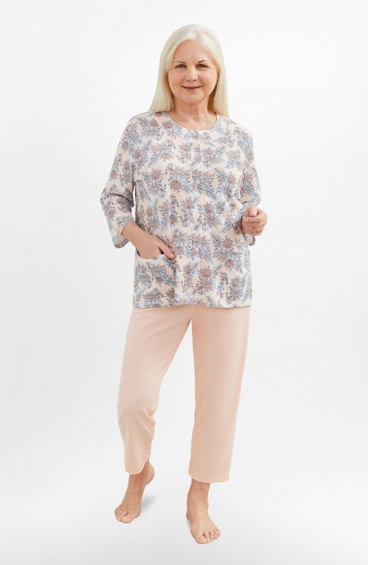 Piżama Martel Maria II 201 3/4 M-2XL damska rozpinana
