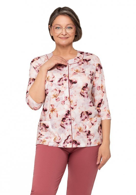 Piżama Martel Maria II 201 3/4 M-2XL damska rozpinana