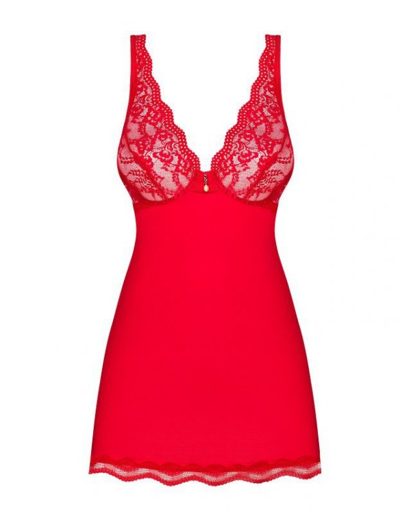 Koszula Obsessive Luvae Babydoll Red S-XL