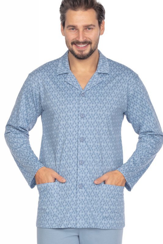 Piżama Regina 463 dł/r M-XL L24 męska rozpinana