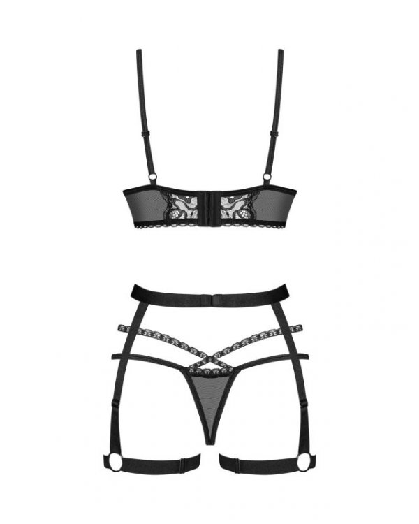 Komplet Obsessive Blomentis 3-Pcs XS-2XL
