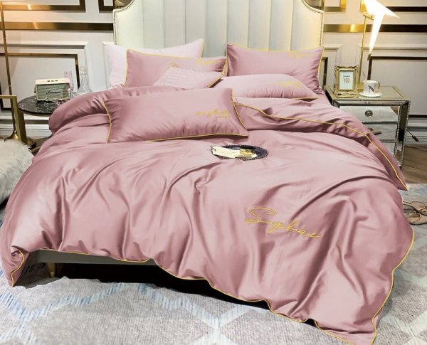 Komplet pościeli Cotton World Mikrowłókno Haft FHL-2649 220x200