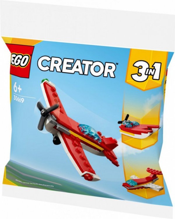 LEGO Klocki Creator 30669 Kultowy czerwony samolot - WYSYŁKA 24H