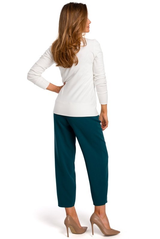 Style S198 Sweterek zapinany na napy - ecru - WYSYŁKA 24H