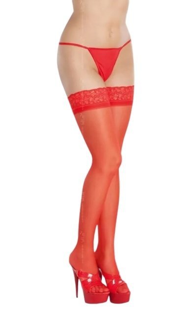 SoftLine Collection Stockings 5514 red - WYSYŁKA 24H