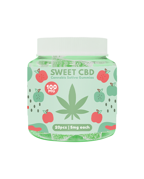 Żelki Sweet CBD Sour Apple 100 mg