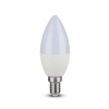 Żarówka LED WiFi V-TAC 4.8W E14 Świeczka SMART LIFE TUYA Alexa Google Home VT-5114-N RGB+2700K-6400K 450lm