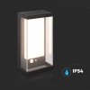 Kinkiet Ogrodowy Ścienny Solarny V-TAC 1W LED Czujnik Ruchu IP65 Czarny VT-1193 3000K 95lm