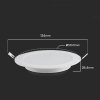 Panel Wpuszczany V-TAC 6W LED SAMSUNG CHIP Okrągły 120x28mm VT-61006RD-S 4000K 660lm 5 Lat Gwarancji