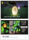 Oprawa Ogrodowa Solarna V-TAC LED JAJKO VT-7815 3000K+RGB 5lm