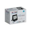 Projektor LED V-TAC 20W SAMSUNG CHIP Czujnik Ruchu Czarny Z MUFĄ VT-128S-B 3000K 1510lm 5 Lat Gwarancji