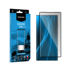 Szkło ochronne MyScreen DIAMOND GLASS edge3D czarne Samsung Galaxy S23 Ultra
