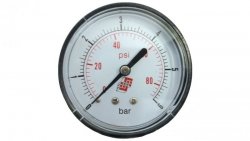 Manometr standardowy z przyłączem tylnym, śr. 40mm, 0-12bar, G1/8, M40A.PL012G18