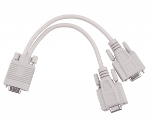 Adapter VGA (15pin męski) -2x (15pin żeński)