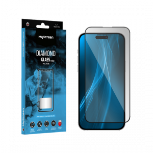 Szkło ochronne MyScreen DIAMOND GLASS LITE edge FULL GLUE czarne Apple iPhone 15 Pro Max 6.7