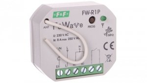 Radiowy pojedyńczy przekaźnik bistabilny - montaż P/t 85-265V AC/DC FiWave FW-R1P