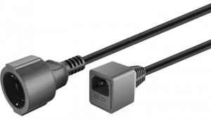 Kabel przedłużający do UPS IEC C14 - Schuko (type F, CEE 7/7) 0,2m 51476