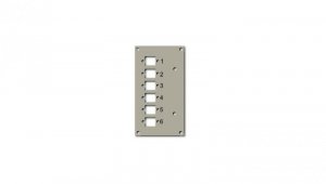 Panel przedni do przełącznicy EFB 53705.1V3 na 6 adapterów
