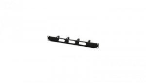 Organizer kabli 1U do szaf rack 19, 4x48mm, czarny