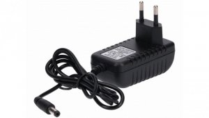 Zasilacz led gniazdkowy 12V 6W 5.5/2.1 czarny