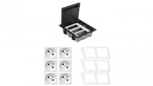 KONTAKT SIMON FLOOR BOX puszka podłogowa 6x gniazdo pojedyncze z/u do podłóg technicznych ( podniesionych )