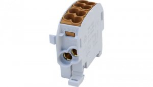 Blok rozdzielczy - odgałęźny Cu SCB 25 (80110) SIMBLOCK brązowy 81503015