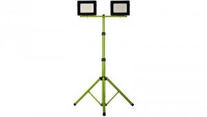 Projektor LED na statywie zielony 2x50W 2x4000lm IP65 6400K SL-S22