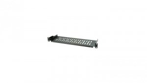Półka 1U 250mm rack 19, perforowana, czarna