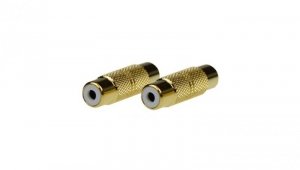 Przejście 1x RCA Cinch (gniazdo / gniazdo) Adapter typu Łącznik