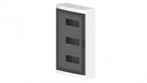 Rozdzielnica modułowa Elegant 3x12 natynkowa IP40 N+PE drzwi przezroczyste 2445-01