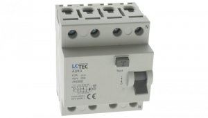 Wyłącznik różnicowoprądowy 4P 63A 30mA AC 10kA