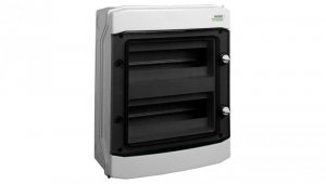 Rozdzielnica natynkowa hermatyczna 2x12 modułów 384x319x144mm drzwi przezroczyste z listwą N+PE IP65 NOARK
