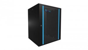 Szafa rack montowana na ścianie Extralink 15U 600x600 Czarna