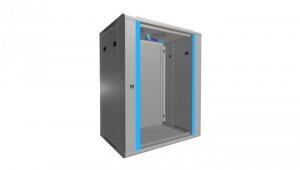 Szafa rack montowana na ścianie Extralink 15U 600x450 Szara