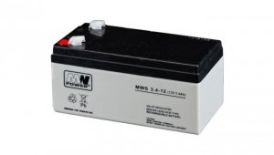 MWS 3.4-12 Akumulator AGM 12V 3,4Ah MW Power